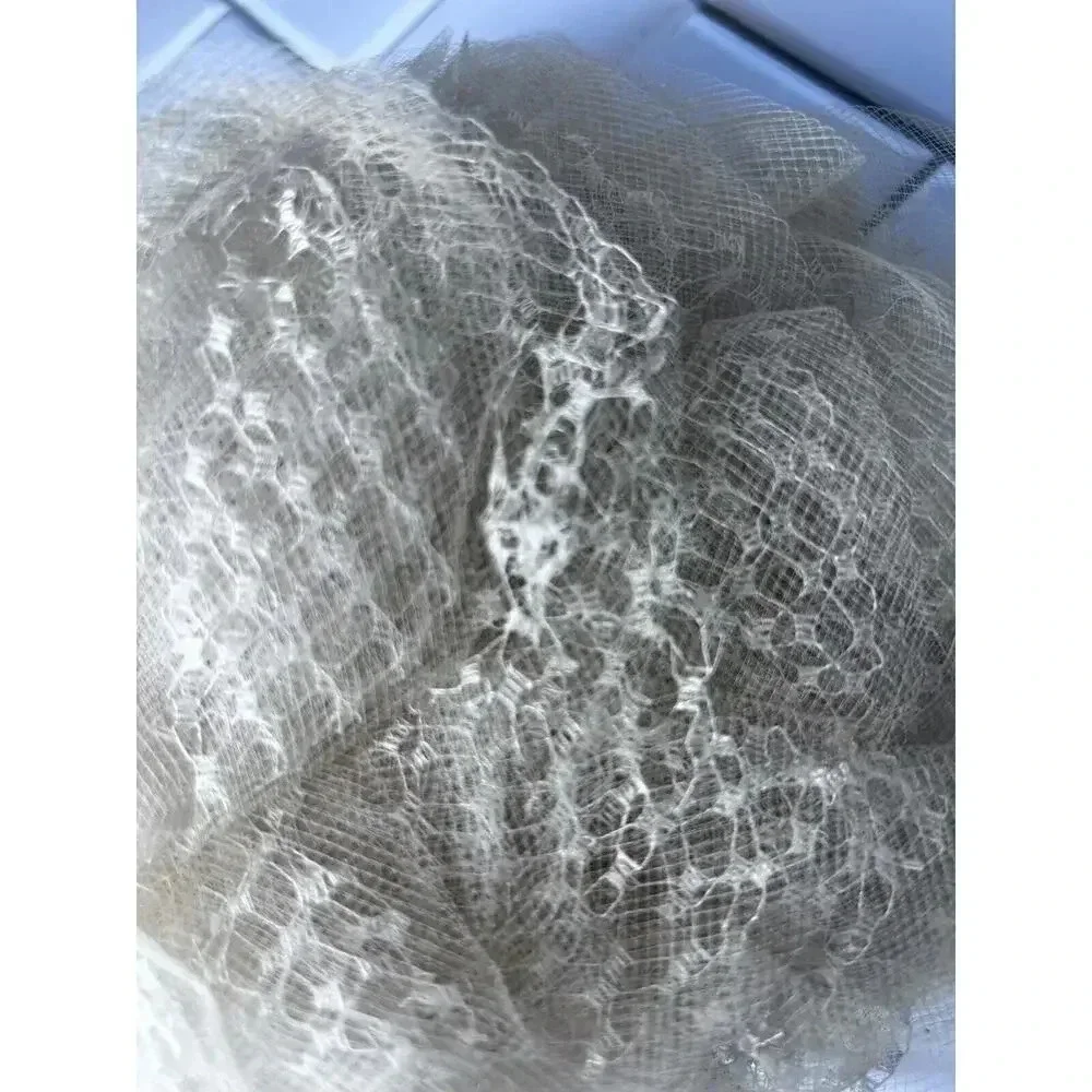 Lenore Marshall New York Union Made Hat With Hair Clips Lots Of Netting Taupe
